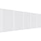 Ekena Millwork Set of Five Panels for 94 1/2"W x 32 1/4"H Framed Beadboard Fretwork Wainscot Wall Paneling WPKP16X01X15FBD - alternate 1